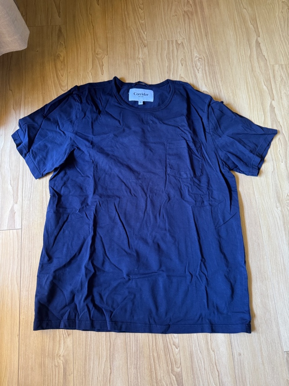 Corridor Navy Short Sleeve Pocket Tee